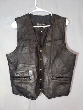 Navarre Leather Company Black Vest